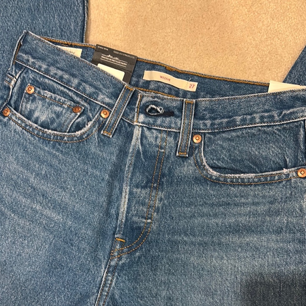 Levi's Blue Denim Wedgie Jeans